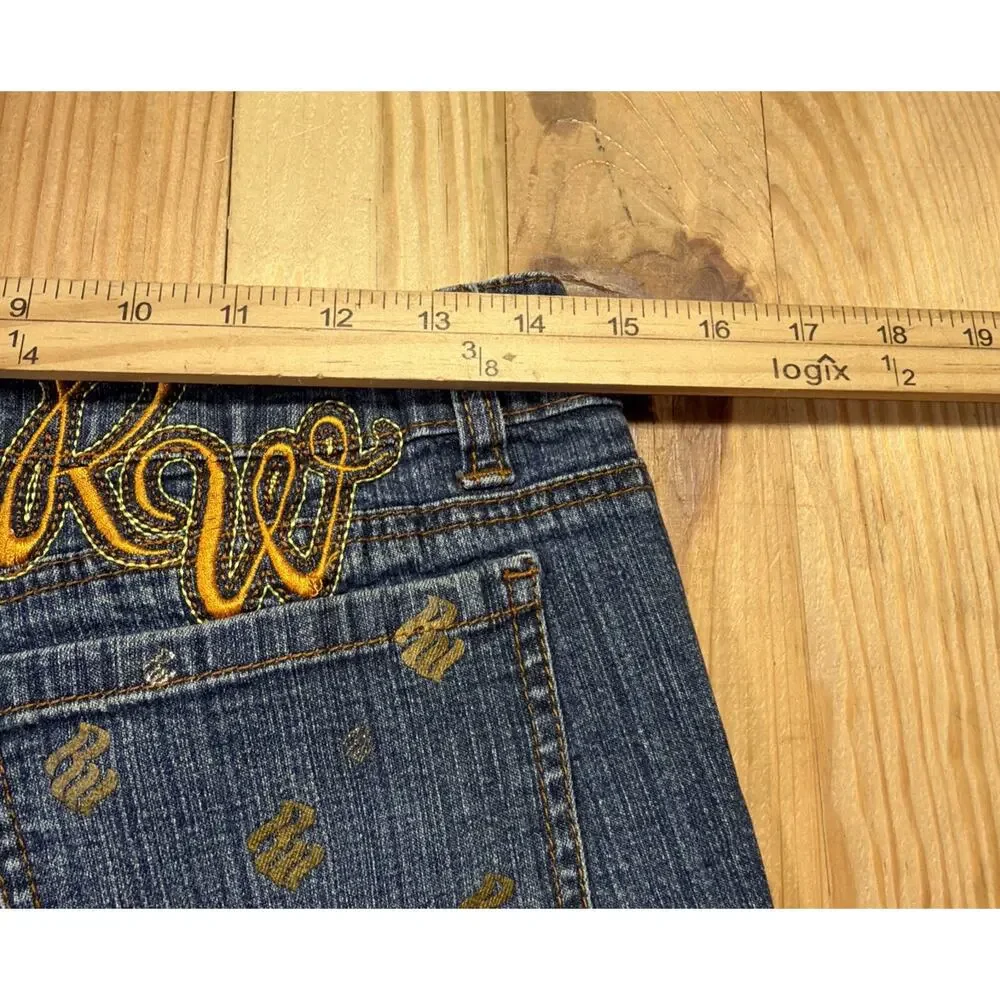 Vintage Y2K Rocawear Hip Hop Grunge Jeans Shorts Womens Size 9 Jorts Stretch